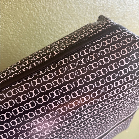 Tory Burch Black and White Patterned Tote - Picture 6 of 7